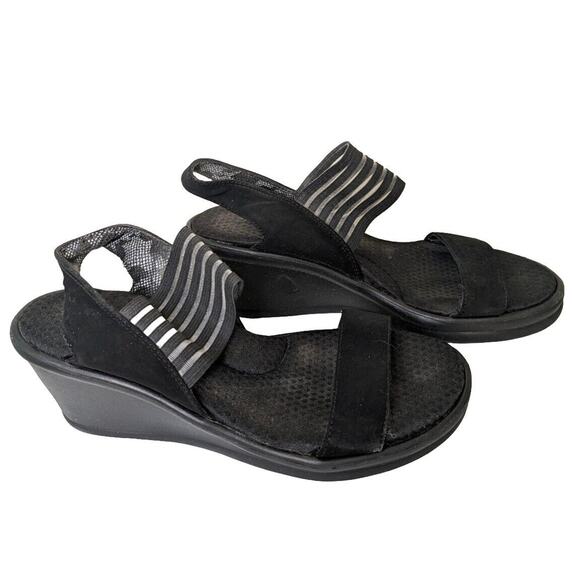 Skechers Shoes - Skechers Women's Shoes Wedge Heel Black Size 9 Open Toe